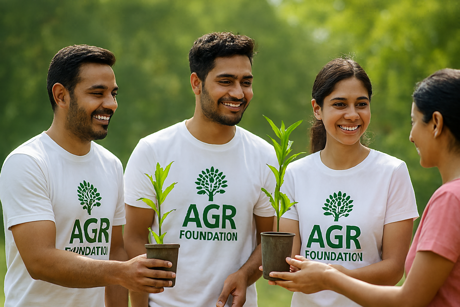 Foundation members engaged in community work